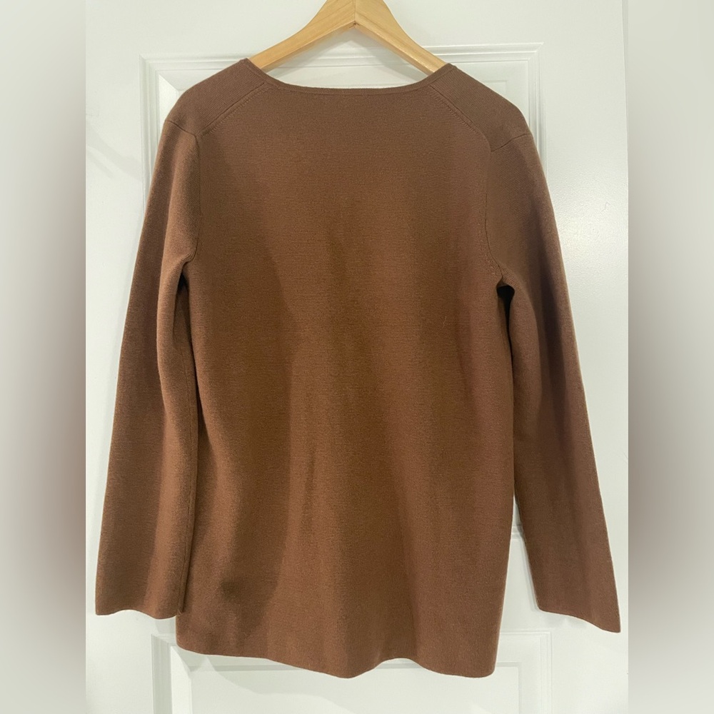 NWT! J. Crew Giselle V-Neck Cardigan, Brown, XS - Picture 5 of 7